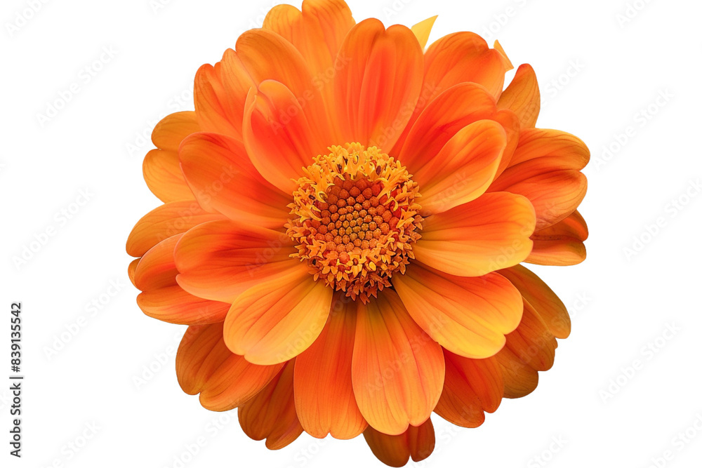 Orange flower isolated on transparent background Orange flower isolated on transparent background