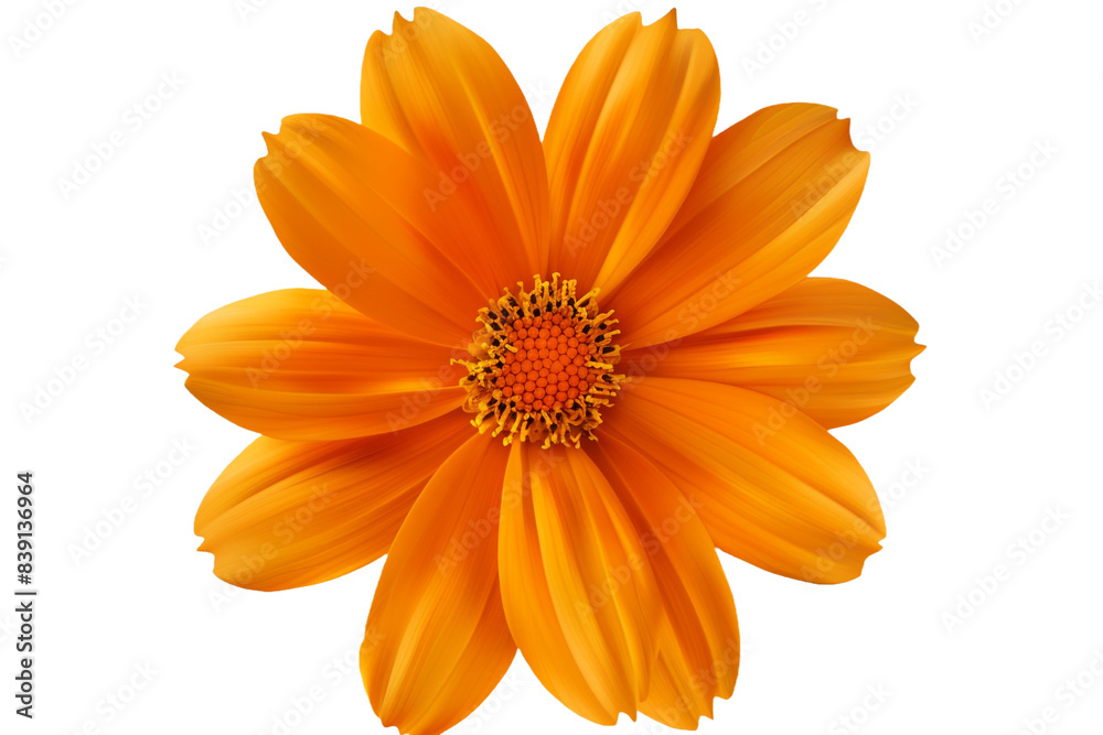 Orange flower isolated on transparent background Orange flower isolated on transparent background