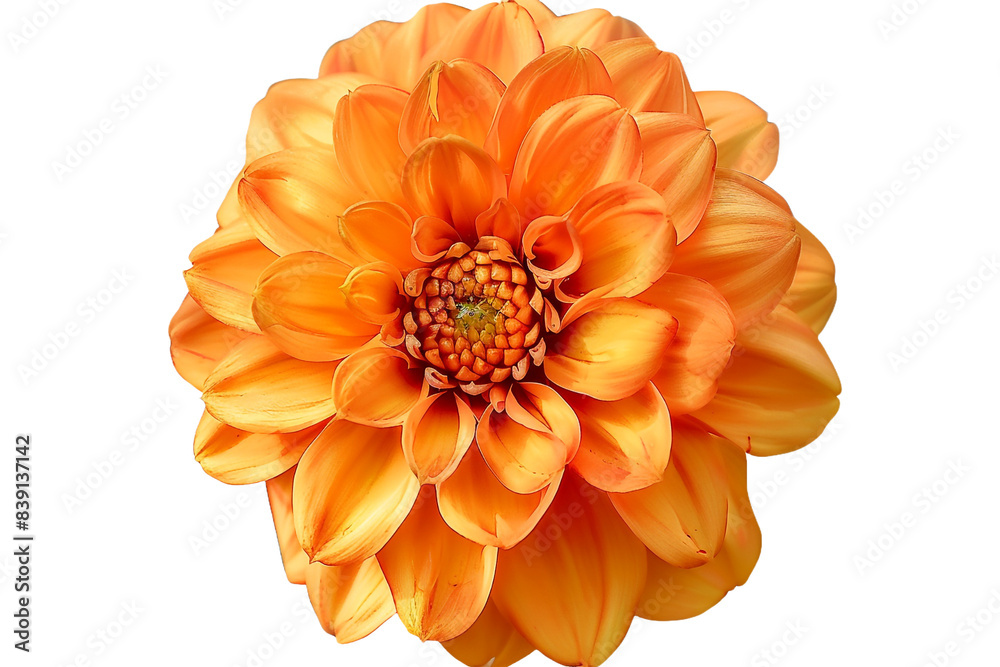 Orange flower isolated on transparent background Orange flower isolated on transparent background