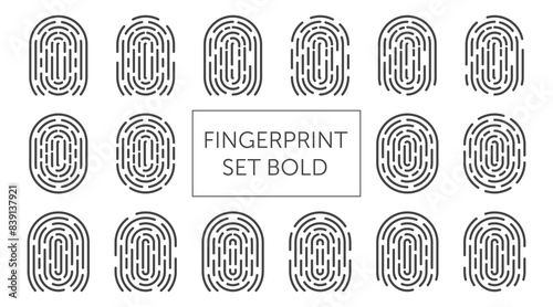 Fingerprint set bold