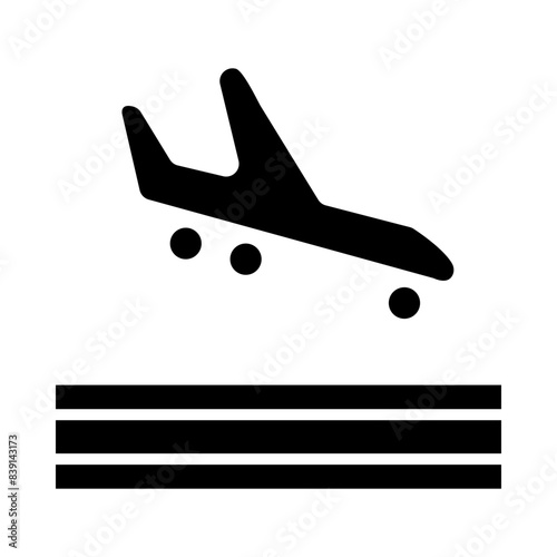 Arrival glyph icon