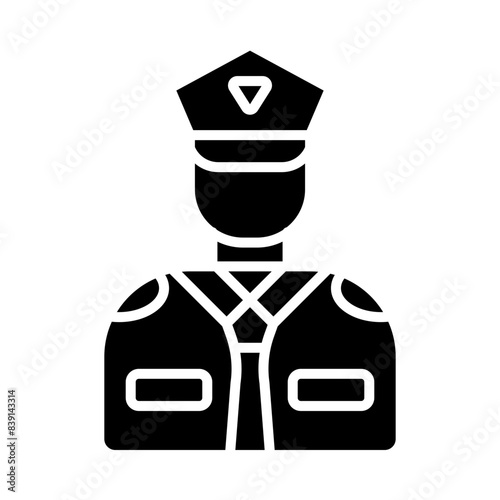 Pilot glyph icon