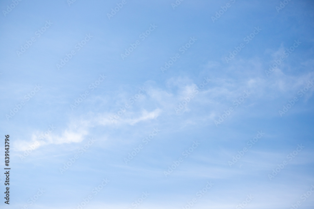 White clouds on blue sky, cloudy sky background.