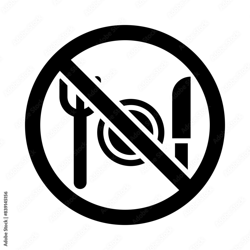 Fasting glyph icon Fasting glyph icon