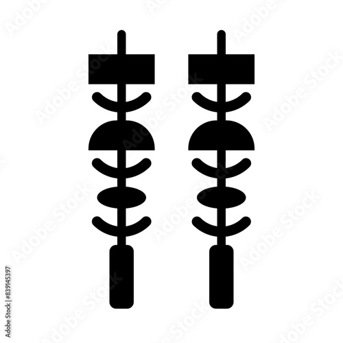 Skewer glyph icon
