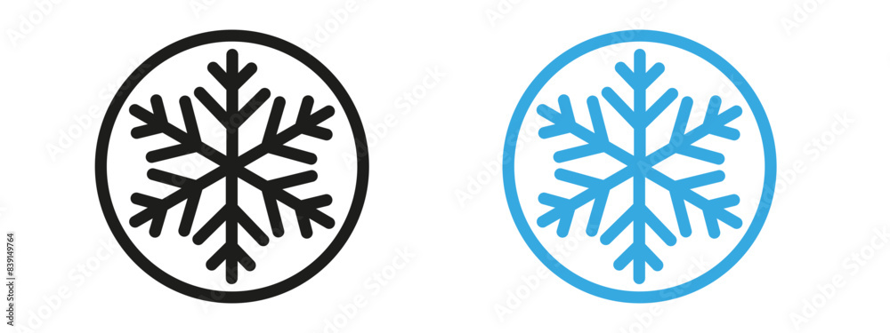 Snowflake Graphic Representing Cool and Frosty Winter Elements Snowflake Graphic Representing Cool and Frosty Winter Elements