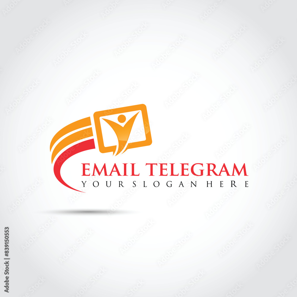 Email Telegram Logo Template. Vector Illustrator Email Telegram Logo Template. Vector Illustrator