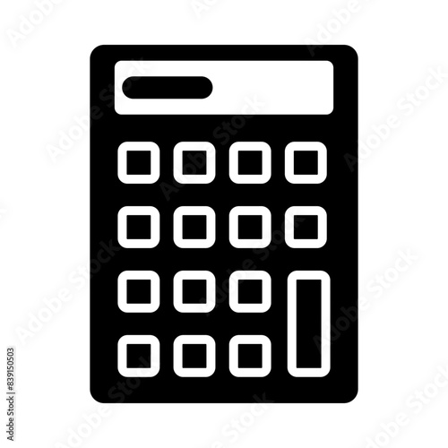 Calculator glyph icon