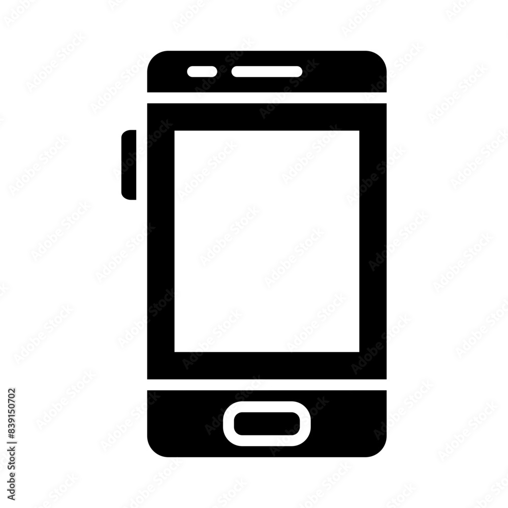 Mobile phone glyph icon Mobile phone glyph icon