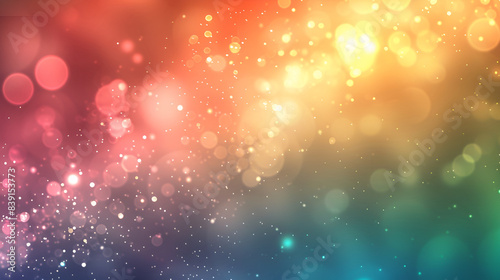 Multicolored blurry bokeh on a red background  ,Abstract background with bokeh ,abstract colorful background with bokeh defocused lights and stars