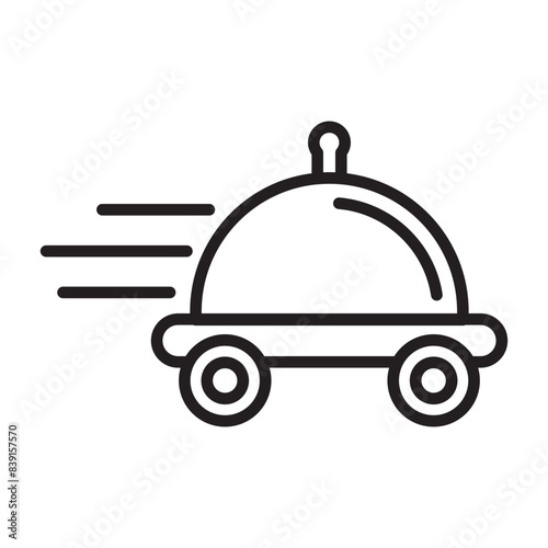 Food Delivery Graphic Representing Quick and Convenient Meal Solutions