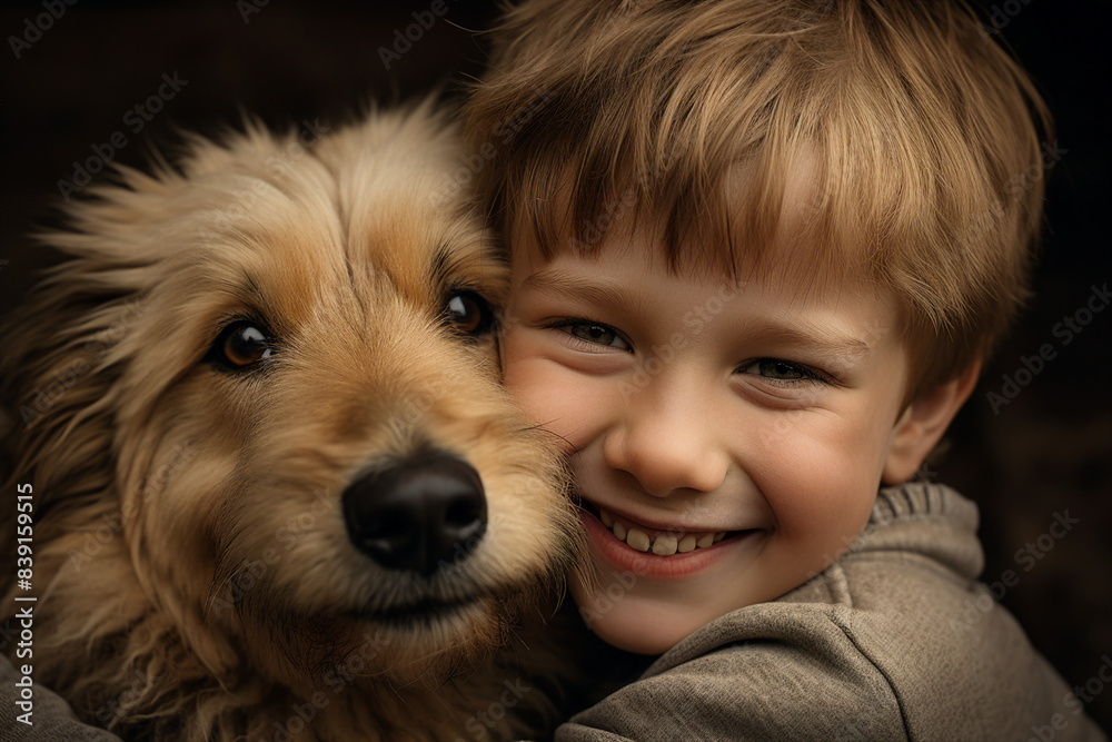 Created with generative AI image of cute adorable charming baby love and care domestic animal best friend Created with generative AI image of cute adorable charming baby love and care domestic animal best friend