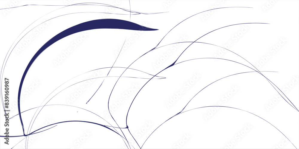 Fototapeta premium Dynamic flowing wave lines background. Futuristic technology and sound wave patterns