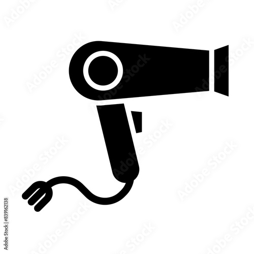 Hairdryer glyph icon