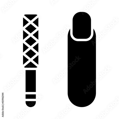 Nail file icon glyph icon