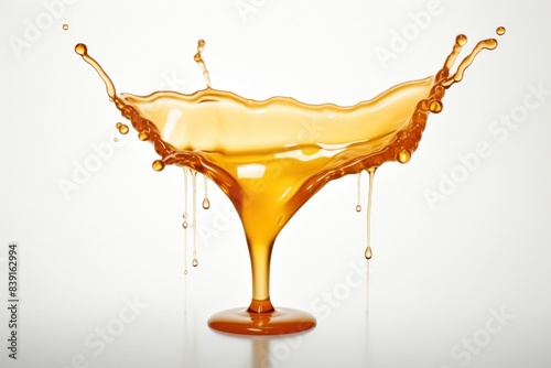 Honey white background refreshment simplicity.