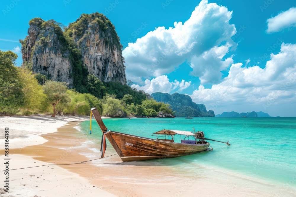 Obraz premium South African at thailand beach outdoors vacation vehicle.