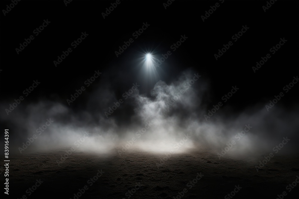 Fototapeta premium Spotlight beam backgrounds astronomy outdoors.