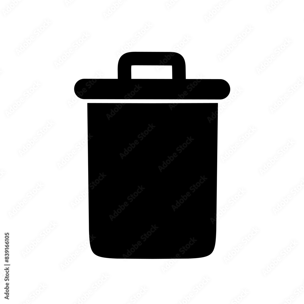 trash can icon vector on white background.trash icon trash can icon vector on white background.trash icon