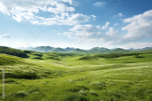 Hills grass landscape grassland. © Rawpixel.com