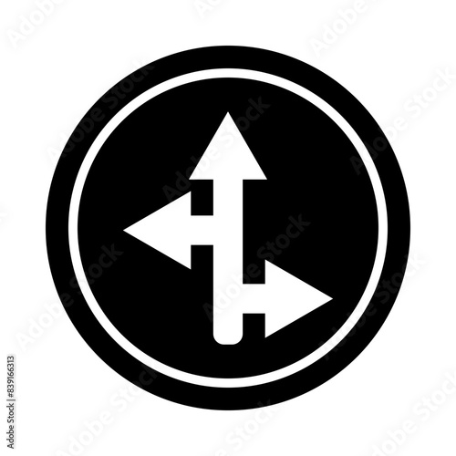 Free Download Directions glyph icon - GFXLoad