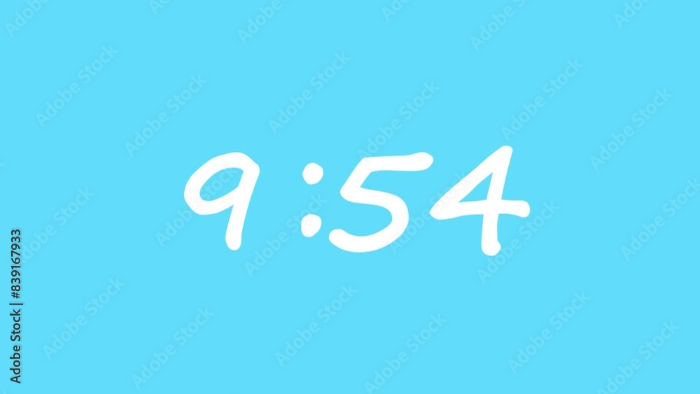 countdown clock for 10 minutes blue background countdown clock for 10 minutes blue background