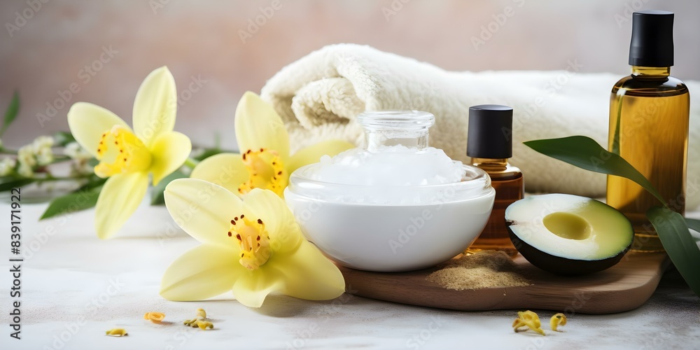 Various skincare items for facial routine cleansers moisturizers serums masks exfoliants. Concept Cleansers, Moisturizers, Serums, Masks, Exfoliants Various skincare items for facial routine cleansers moisturizers serums masks exfoliants. Concept Cleansers, Moisturizers, Serums, Masks, Exfoliants