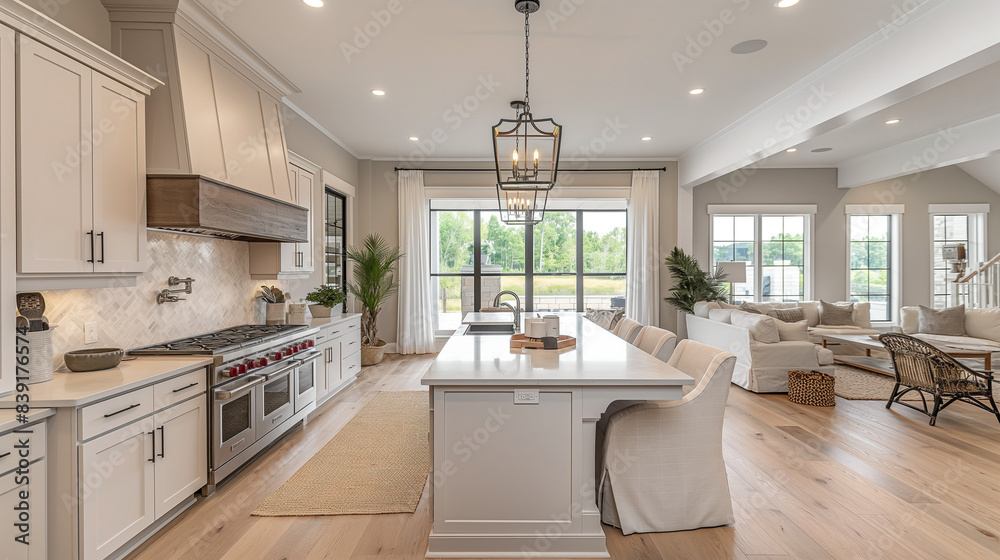 cafe style kitchen with beige walls and white counters.4 cafe style kitchen with beige walls and white counters.4