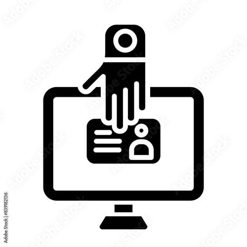 Stealing glyph icon