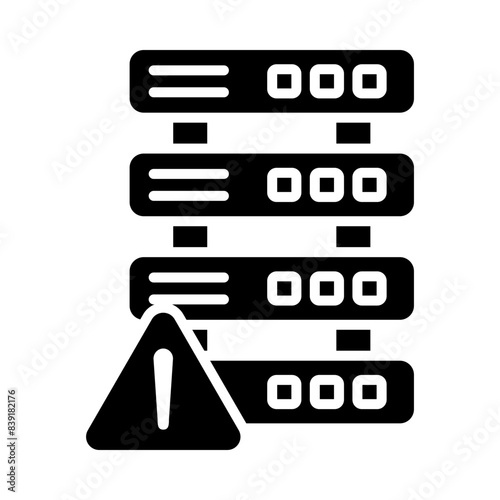 Server down glyph icon