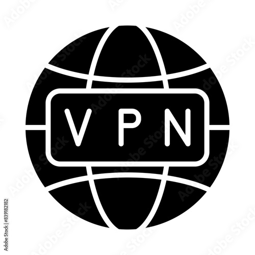 Vpn glyph icon
