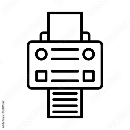 Printer line icon