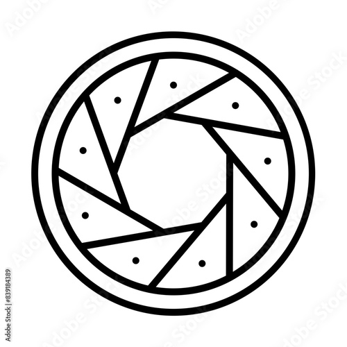 Aperture line icon
