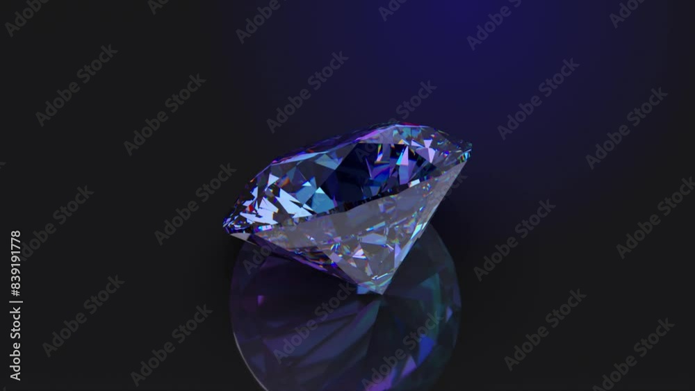 3d rendering of a sparkling diamond with dark background 3d rendering of a sparkling diamond with dark background