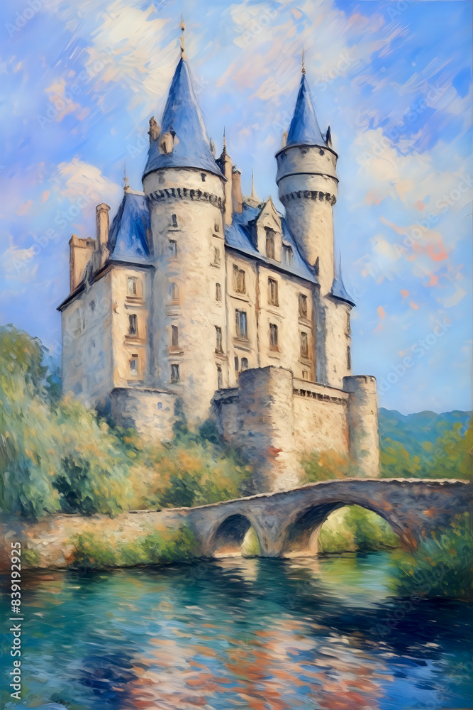 Fototapeta premium castle on the lake