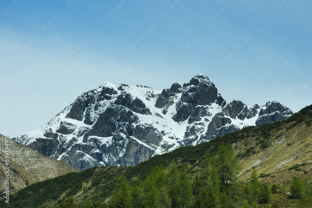 Alpine peaks Torre del Lago and Cornone di Blumone. Adamello National Park, Italy Alpine peaks Torre del Lago and Cornone di Blumone. Adamello National Park, Italy