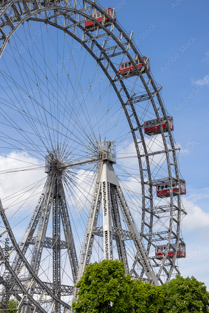 Prater, amusement park, famous place of fun and entertainment, Vienna, Austria
