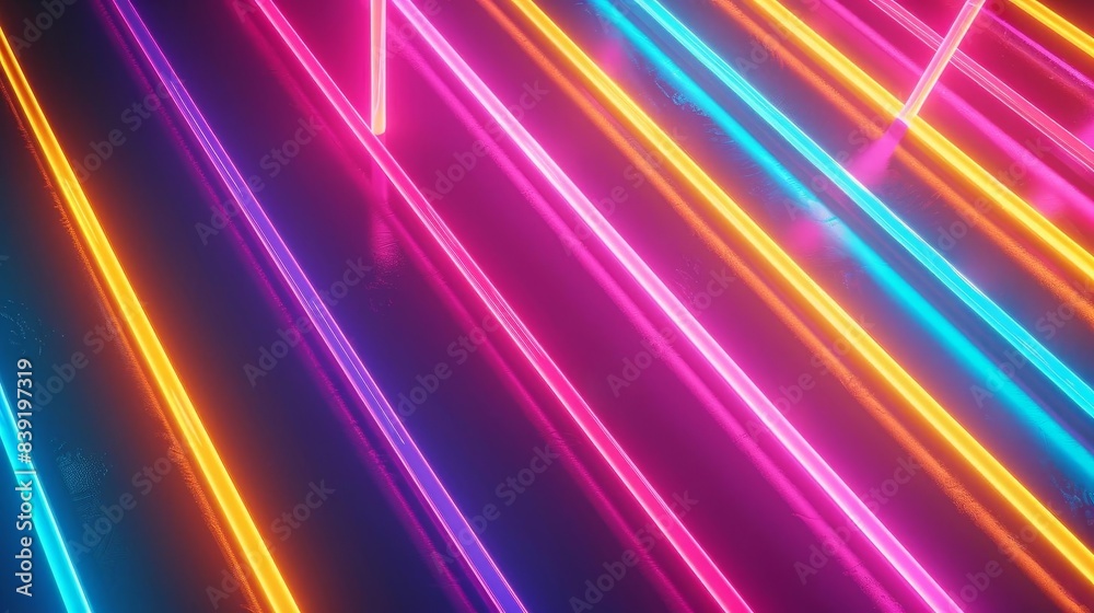 electric nights vibrant neon lights glowing in the dark realistic abstract background electric nights vibrant neon lights glowing in the dark realistic abstract background