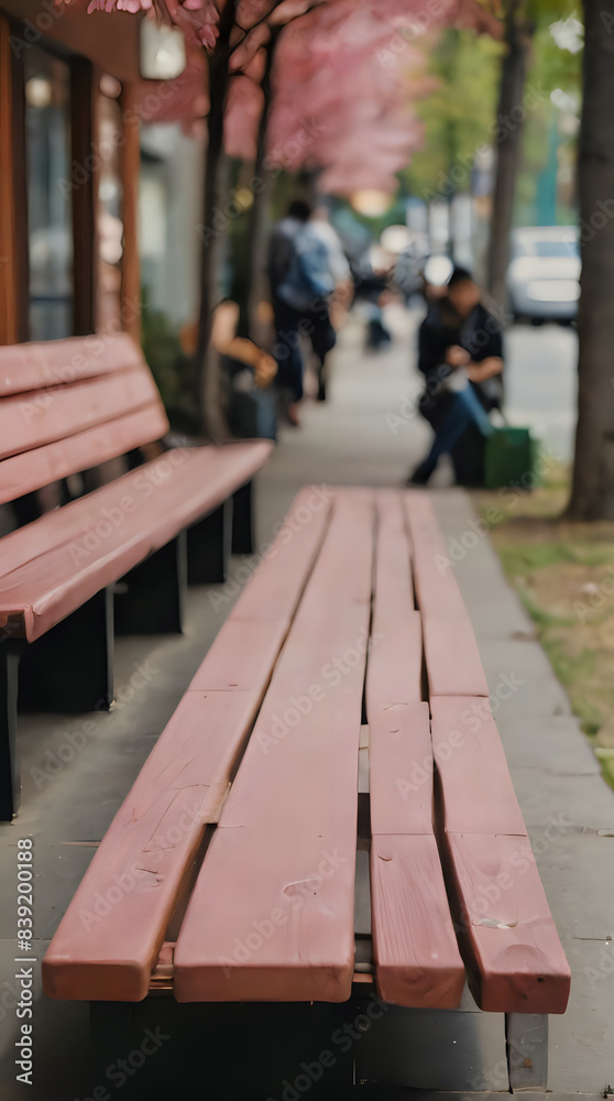 a two benches on the sidewalk near a building a two benches on the sidewalk near a building