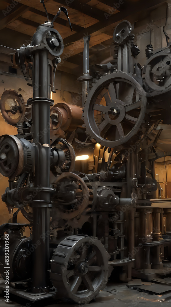 a large machine that is sitting in a building a large machine that is sitting in a building