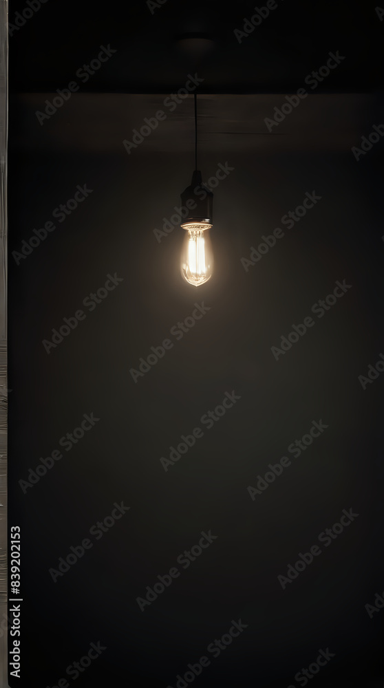 a light that is on in the dark room a light that is on in the dark room
