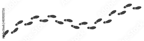 human footprint icon on white background.