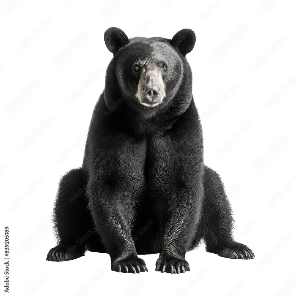 Obraz premium big bear looking isolated on white