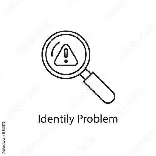 Identify Problem Icon. Vector Icon Design