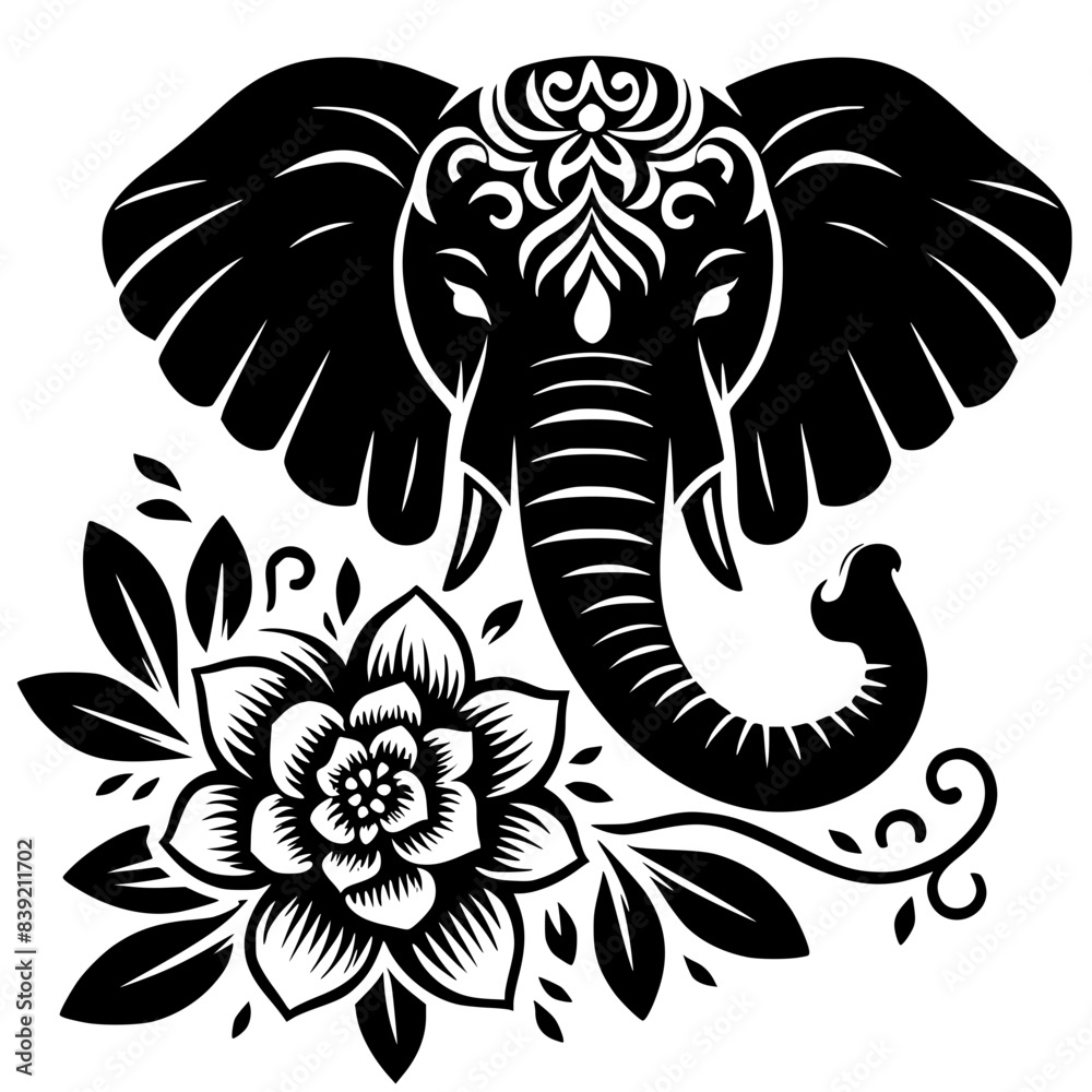 Fototapeta premium happy world elephant day