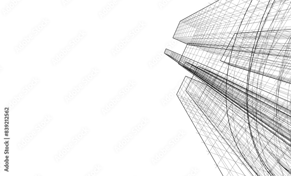 Fototapeta premium Architecture building. Design background vector illustration