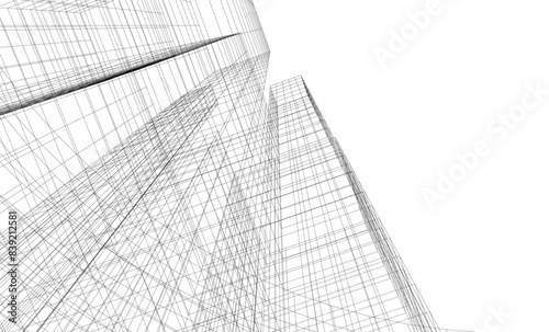 Architecture building. Design background vector illustration