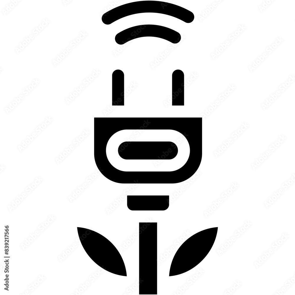 Vector Icon Green Power, Ecology and Environment, Plug, Leave, Nature Vector Icon Green Power, Ecology and Environment, Plug, Leave, Nature
