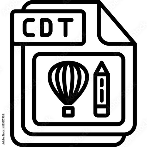 Obraz na płótnie CDT Icon