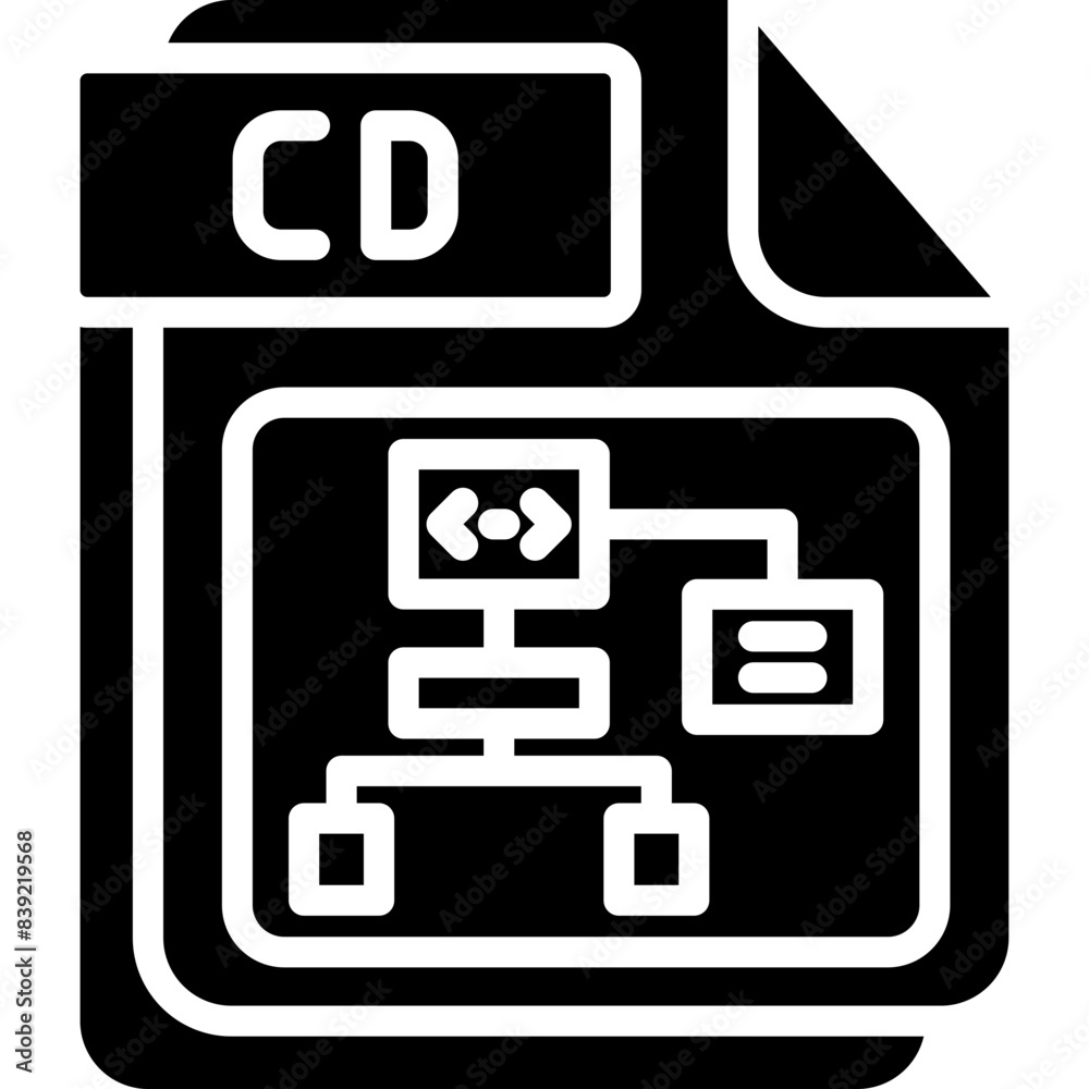 Fototapeta premium CD Icon